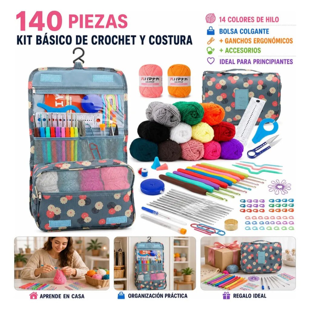 140pcs DIY Knitting kit with Bag - DIY Knitting Kit - yanxidiy