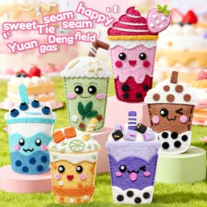 DIY Felt Sewing Kits-Making Own Milk Tea Cup - DIY Felt Sewing Kits - yanxidiy