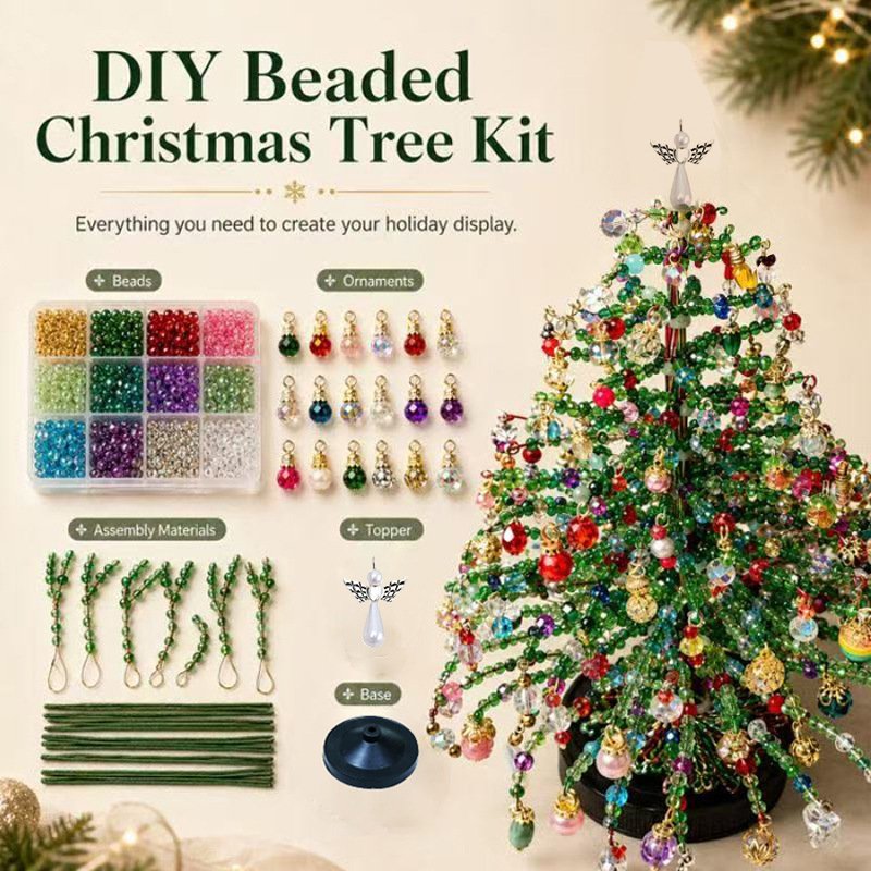 DIY Beaded Christmas Tree Kit - DIY Fuse Beads Kits - yanxidiy